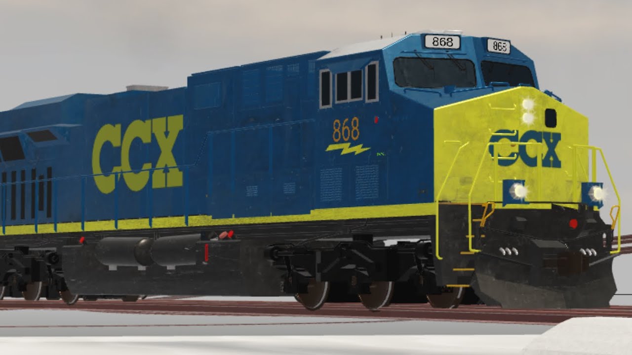 CSX freight trains at (somewhat) speed (Roblox edition) 