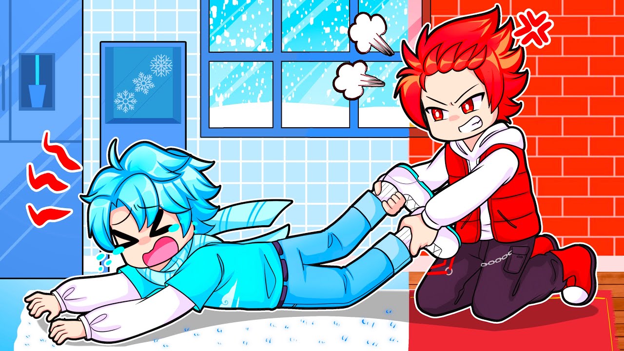 Hot vs Cold Build Battle Challenge! (Roblox Bloxburg)