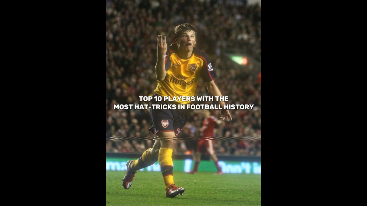 Top 10 players with the most hat-tricks in football history | #shorts #football #edit #viral