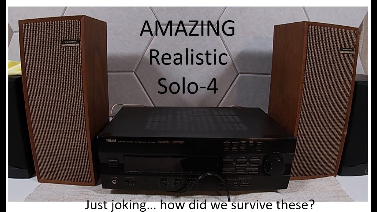 Realistic Solo-4 Cabinet Speakers - The good stops at their looks...