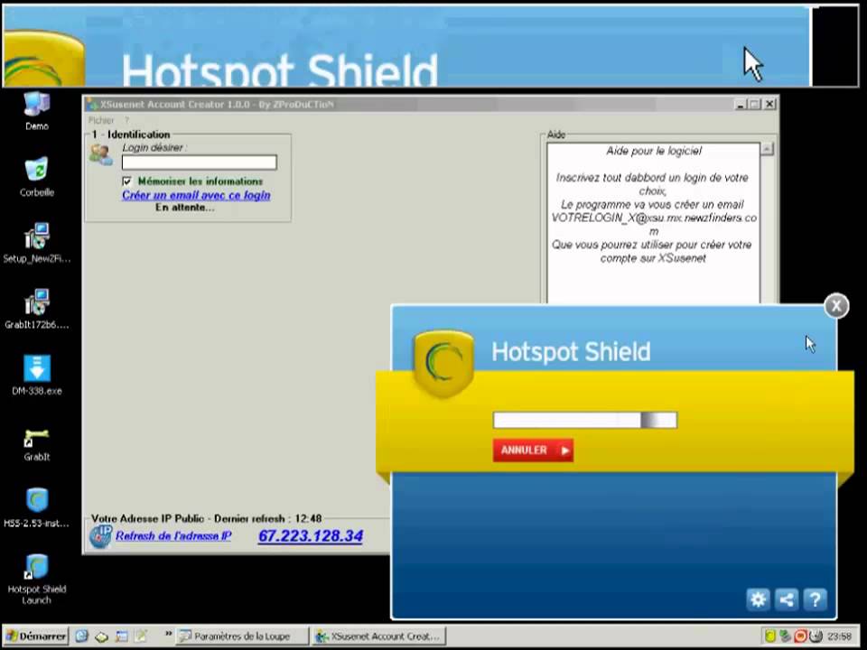XSusenet Account Creator - Cr&eacute;er plusieurs compte Usenet
