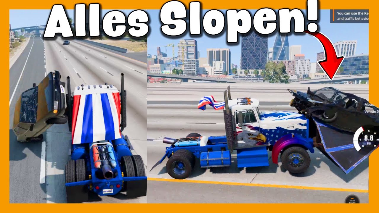 De ULTIEME CRASH TEST (Alle Auto's tegen de Truck!) | BeamNG Drive