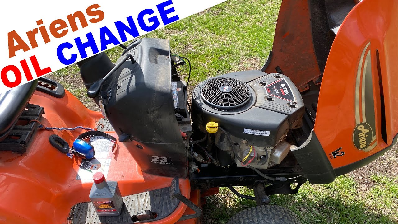 Ariens Lawn Tractor Oil Change Briggs and Stratton 23HP XRD Intek V Twin