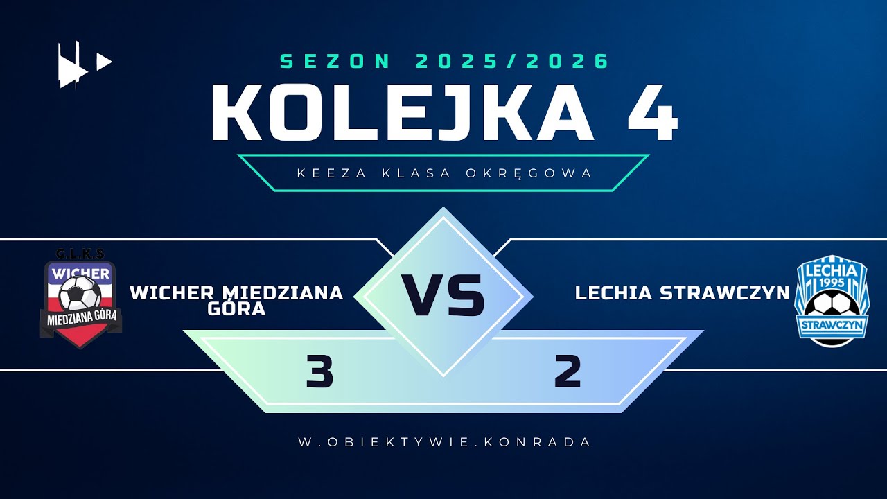 Wicher Miedziana Góra - Lechia Strawczyn| 3:2 |SKRÓT MECZU|KEEZA KLASA OKRĘGOWA|2025/2026 |Kolejka 4