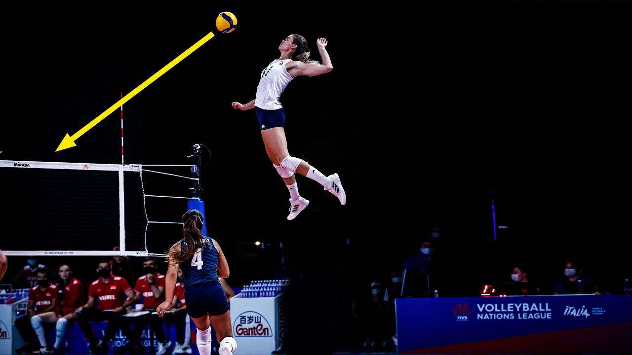 Beautiful and Talented | Andrea Drews | Crazy Vertical Jump | Monster Spikes | Women's VNL 2021