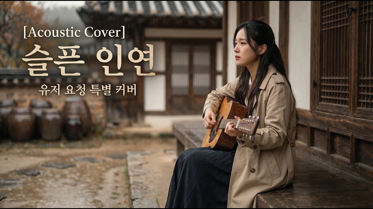 [어쿠스틱 커버] 슬픈 인연 - 나미 | 비 오는 날, 새벽에 듣기 좋은 애달픈 노래 🌧️