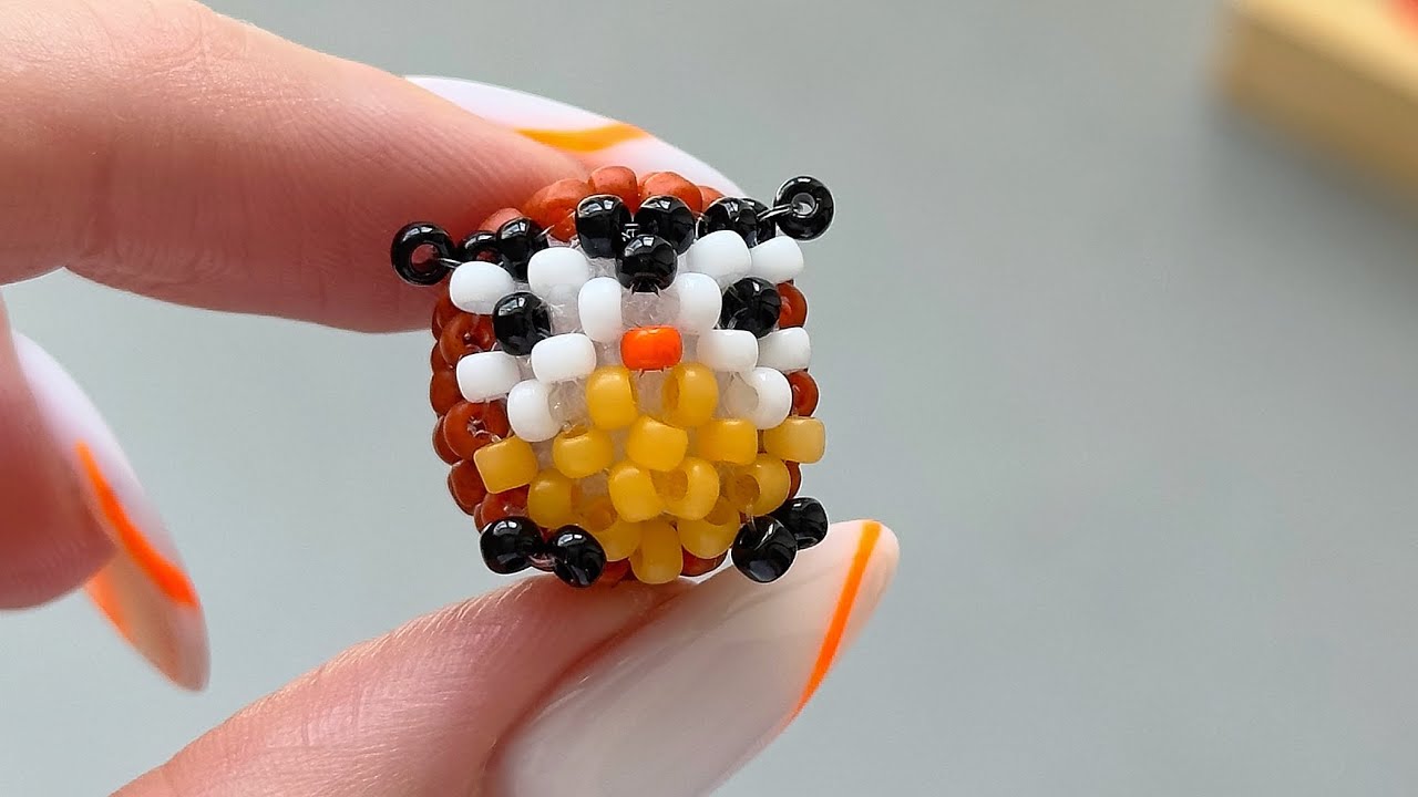 Mini Beaded Owl Amigurumi | Beading Tutorial 🦉