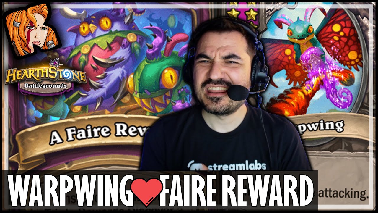 WARPWING LOVES DARKMOON PRIZES! - Hearthstone Battlegrounds