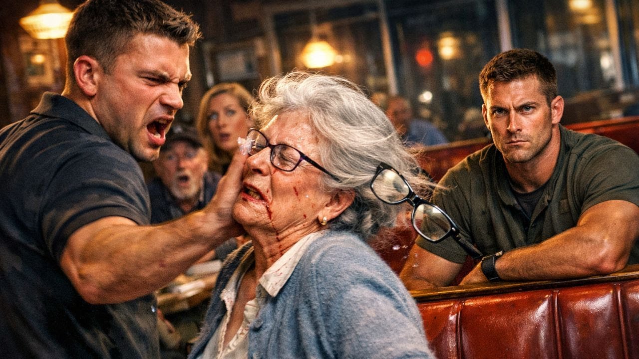Bully Slapped an Elderly Widow at Diner — Not Knowing Her Son Was a Navy SEAL