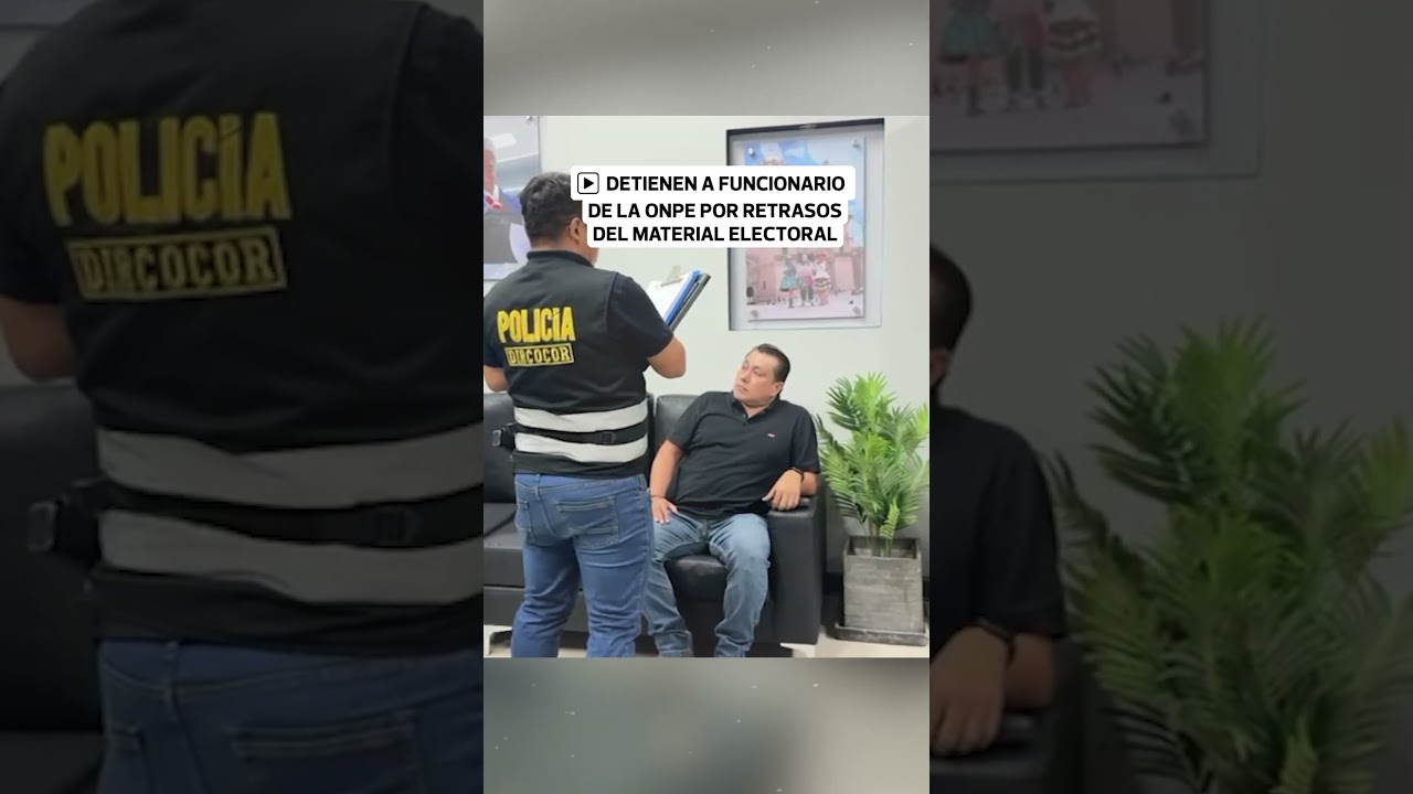As&iacute; detuvieron a funcionario de ONPE por retraso electoral | El Comercio