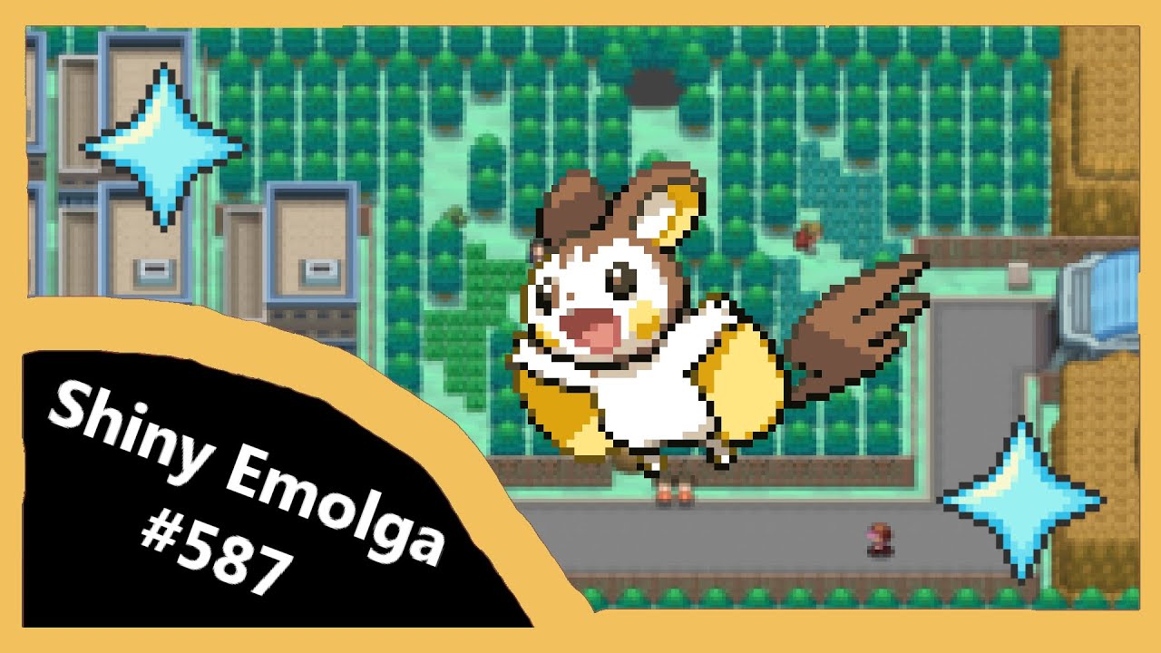 (Live) Shiny Emolga after 3,639 Phenomena Encounters! Unova Shiny Living Dex #587