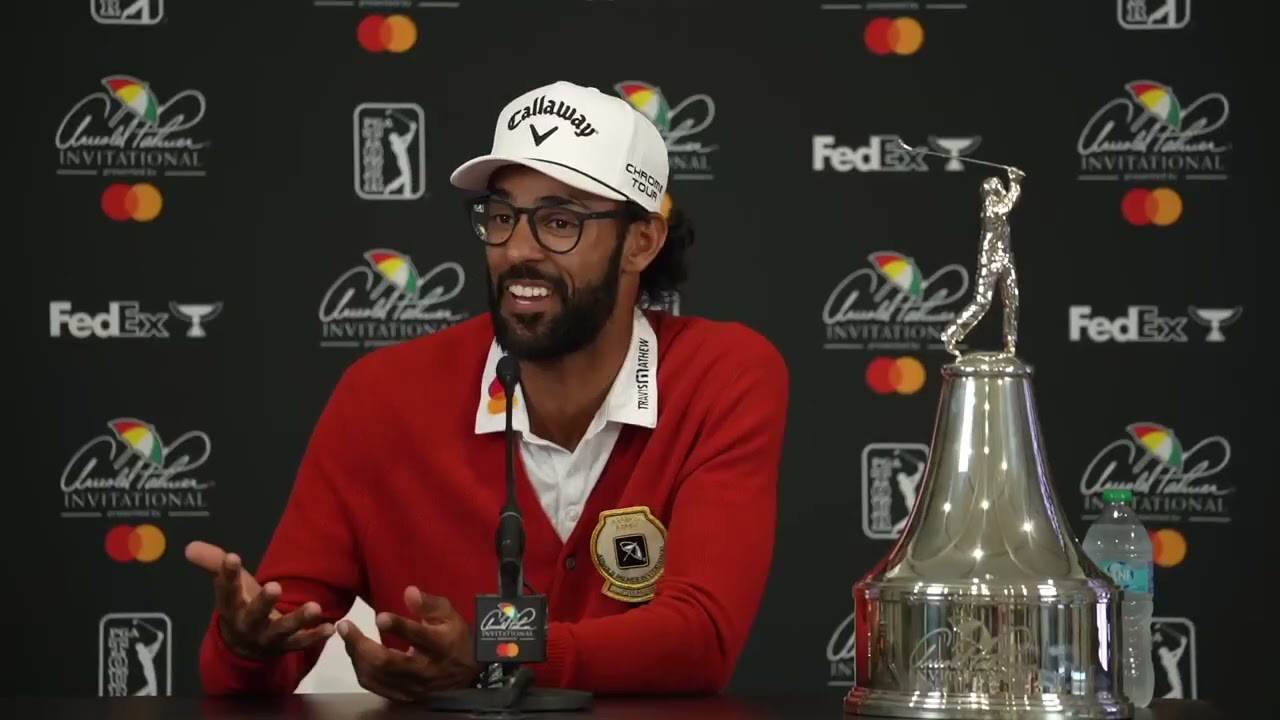 Akshay Bhatia Reacts After Winning Arnold Palmer’s Tournament