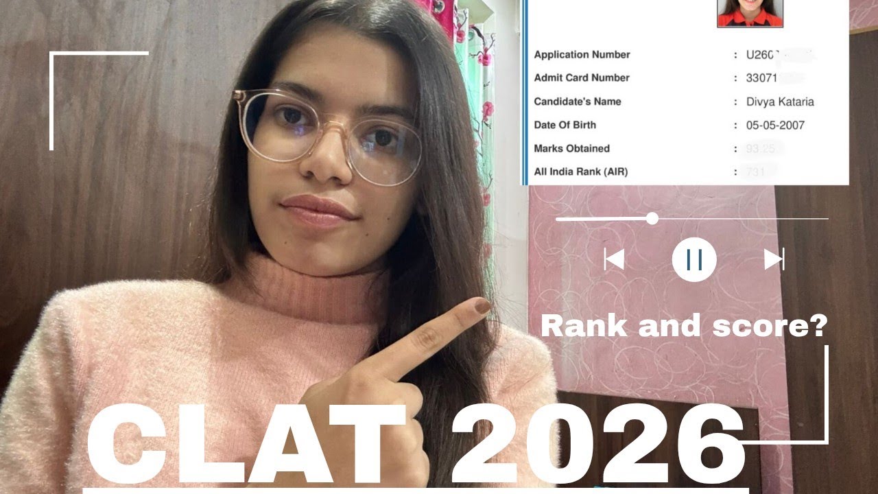CLAT 2026: My result💔