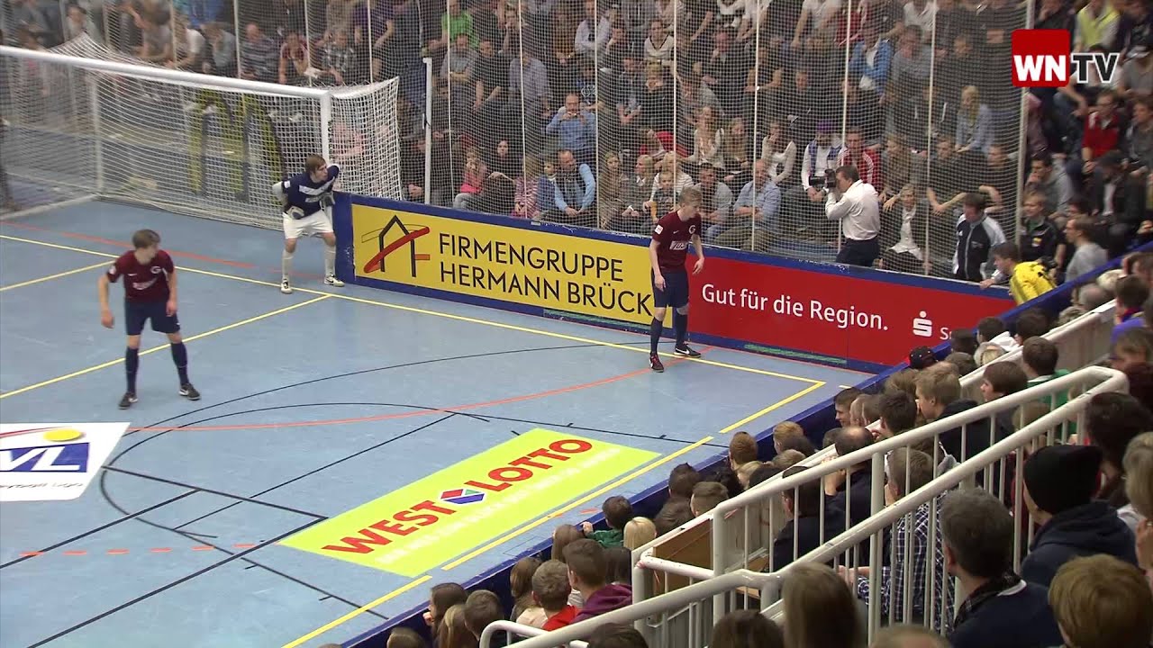 Finale: SC Münster 08 - 1. FC Gievenbeck Stadtmeisterschaften Hallenfußball Münster 2012 WN-TV