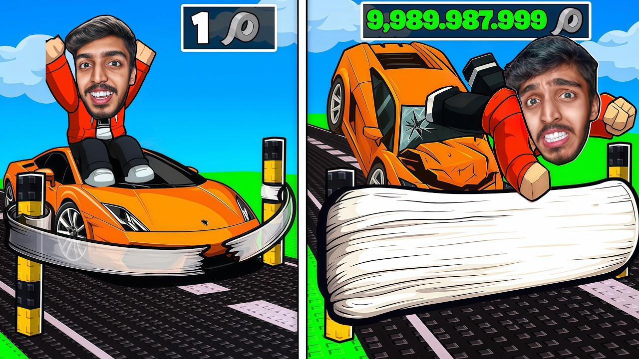 GT's FASTEST CAR vs 1,00,000 DUCT TAPE in Roblox..
