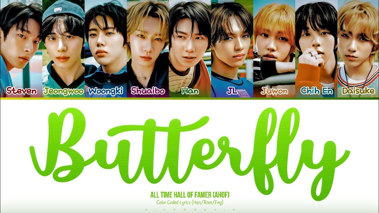 AHOF (아홉) - BUTTERFLY (Color Coded Lyrics) [Official Audio]