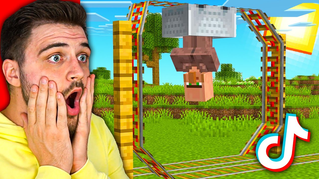 TESTEZ si REACTIONEZ la TIKTOK-URI cu MINECRAFT VIRALE si FAKE! *MERG SAU NU?*