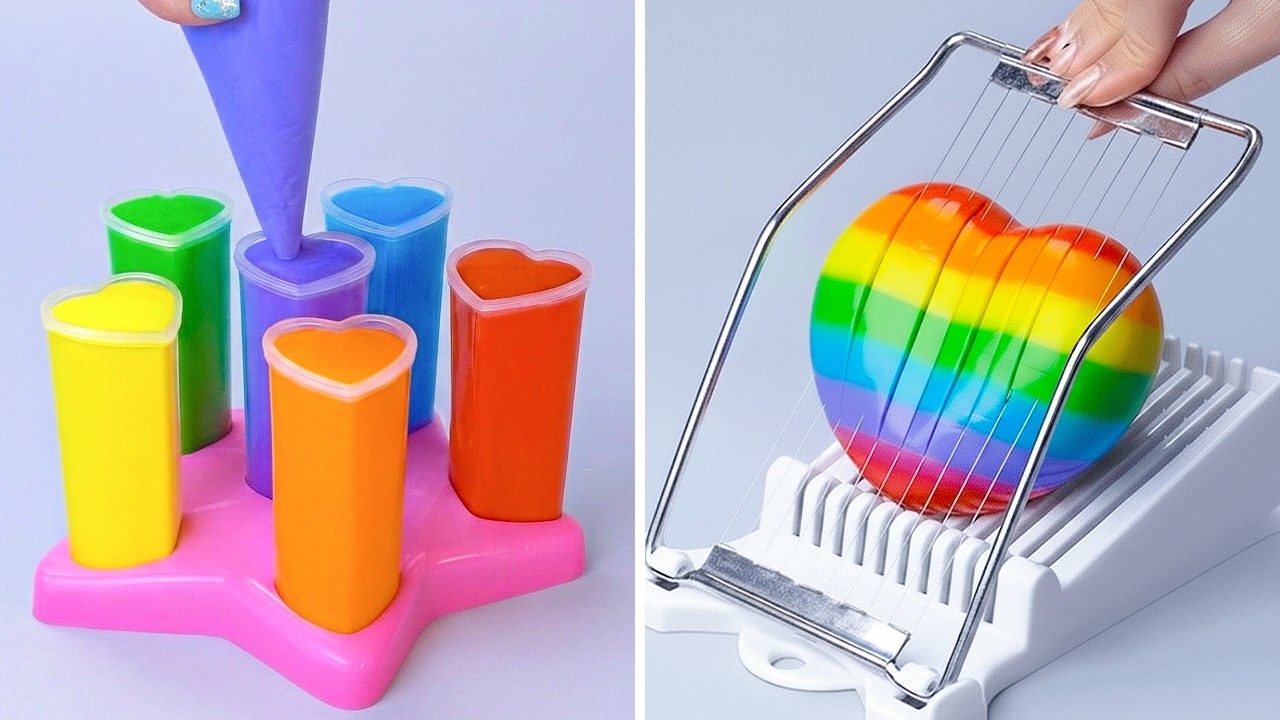 Oddly Satisfying Rainbow Cake Decorating Compilation | So Yummy Colorful Cake Tutorials