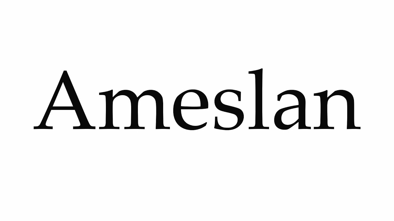 How to Pronounce Ameslan