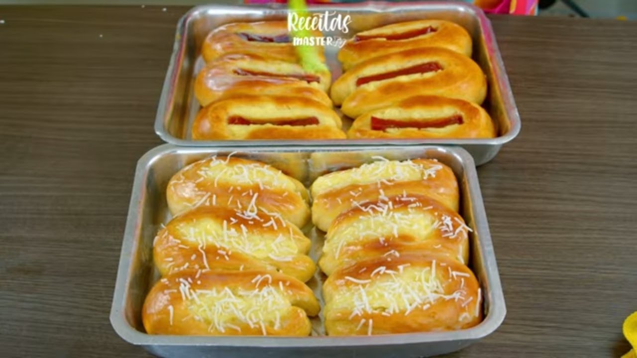 Pão Chineque com Creme | Massa Macia e Cobertura Cremosa