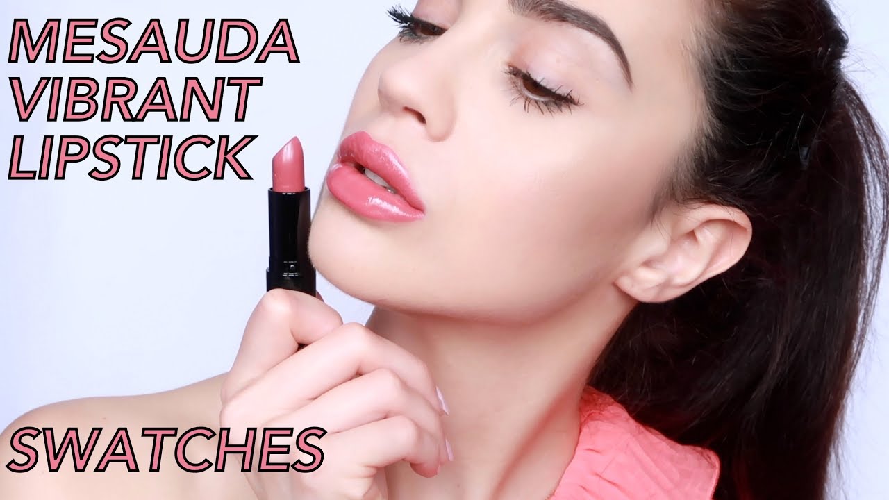 MESAUDA VIBRANT LIPSTICK💄SWATCHES SULLE LABBRA!