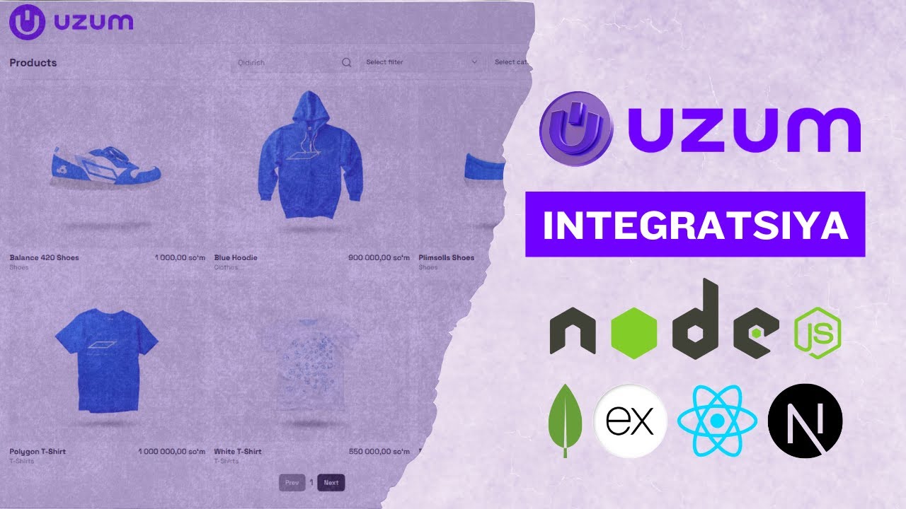 Uzum integratsiya NodeJS | MERN Stack | Sammi