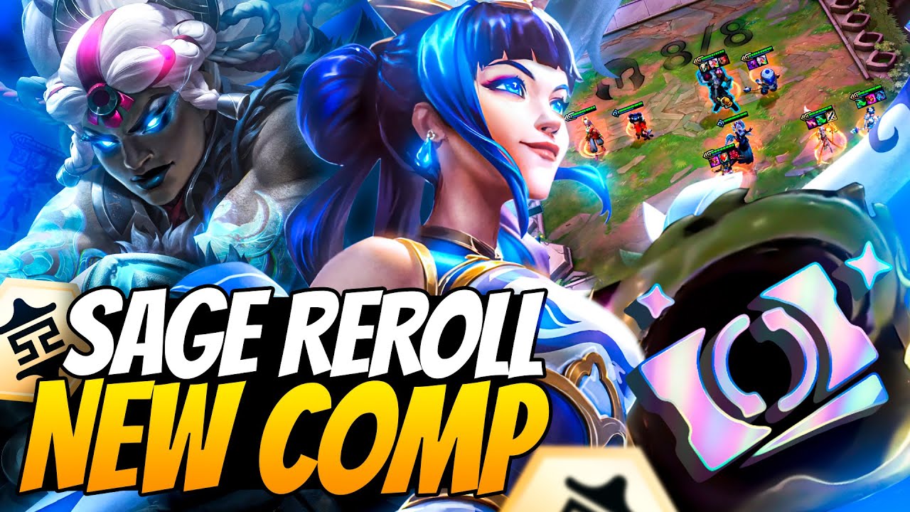 New Giga Op Sage Reroll Comp!! (3 STAR LUX & JANNA REROLL) | Teamfight Tactics Set 11