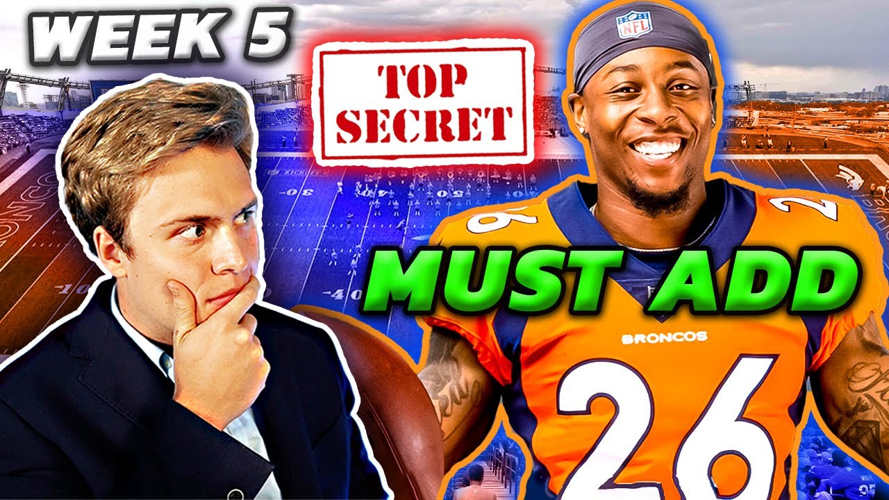 Top 10 Must Add Players (HURRY) | Week 5 Fantasy Football Waiver Wire