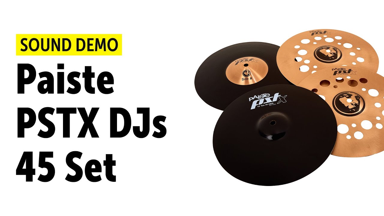 Paiste PSTX DJs 45 Set (Daru Jones Signature) Sound Demo