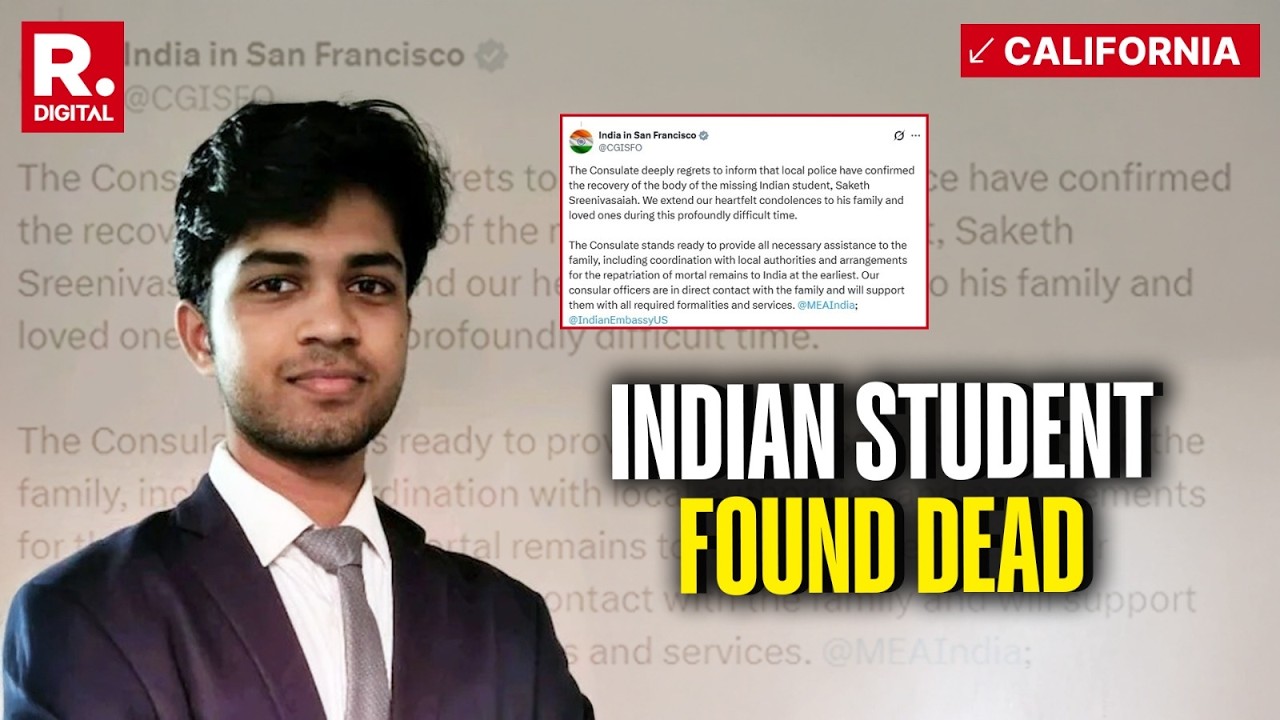 Indian Student Found Dead In California Six Days After Going Missing, Consulate Steps In