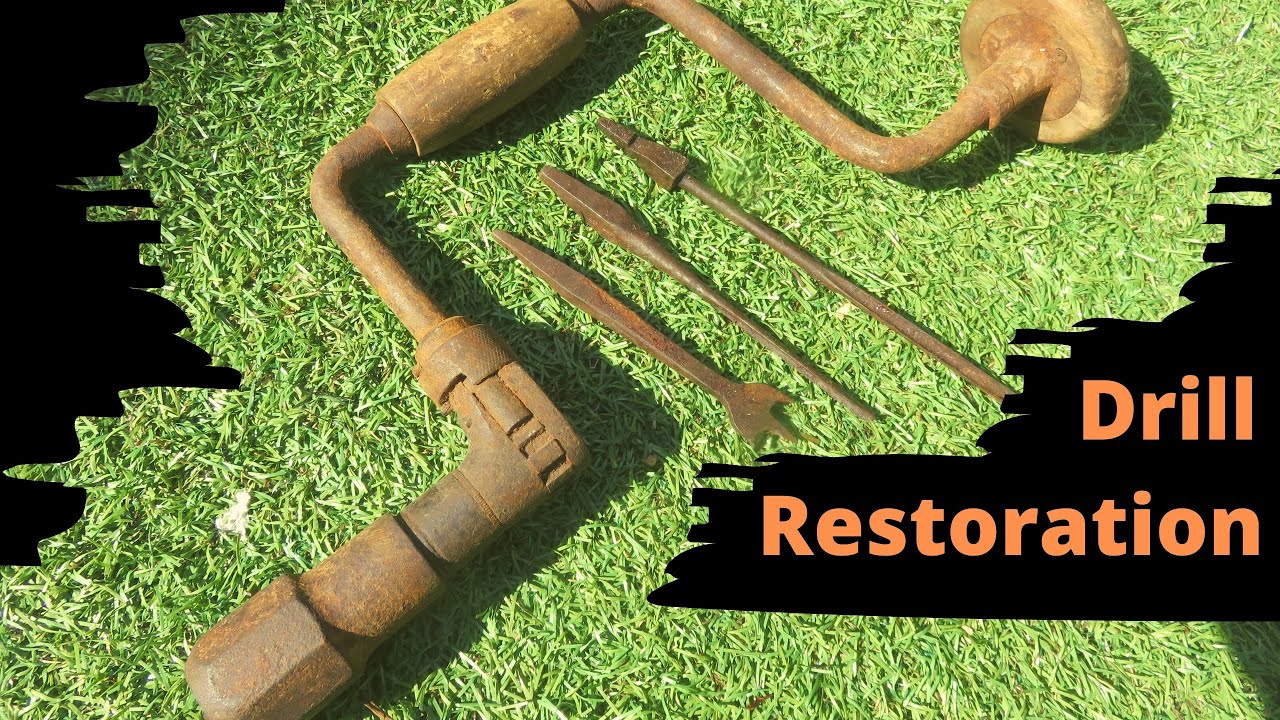 Vintage brace drill restoration. Very rusty restoration.