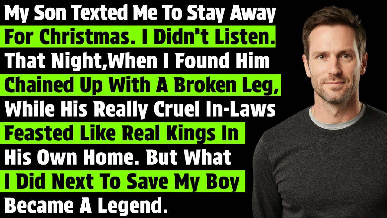 My Son Texted Me To Stay Away For Christmas. I Didn’t Listen. That Night, I Found Him Chained Up…