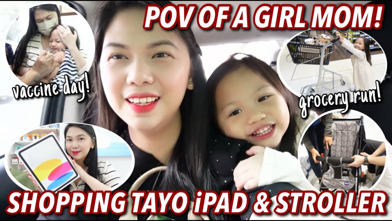 POV OF A GIRL MOM! SHOPPING TAYO iPAD at STROLLER | VLOG266 Candy Inoue♥️