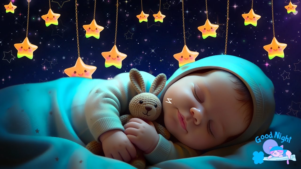 Baby Sleep Music🌙Soft Night Calm💤Baby Drifts Into Sleep After a Few Minutes🎵Mozart & Brahms