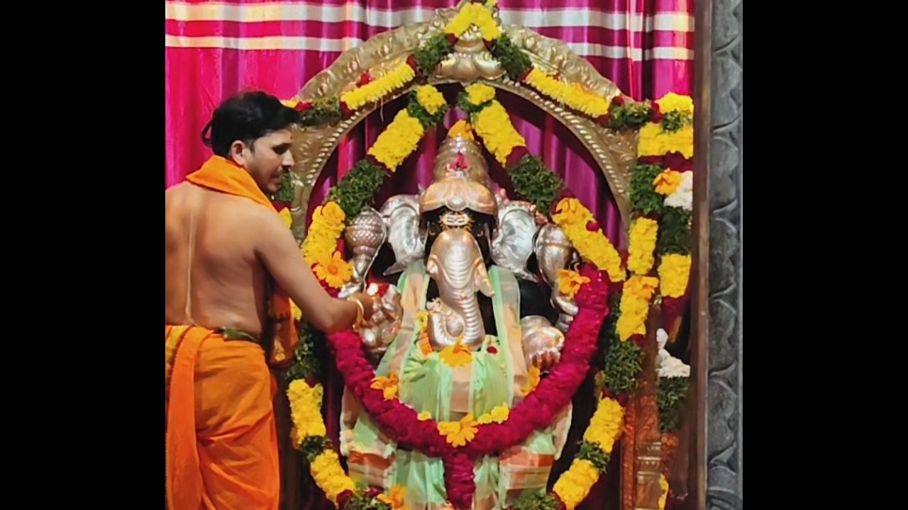 శ్రీవారి పల్లకి సేవా హారతి శ్రీ వరసిద్ది వినాయక స్వామి సప్తమ వార్షిక బ్రహ్మోస్తవములు హైకోర్ట్ కాలనీ