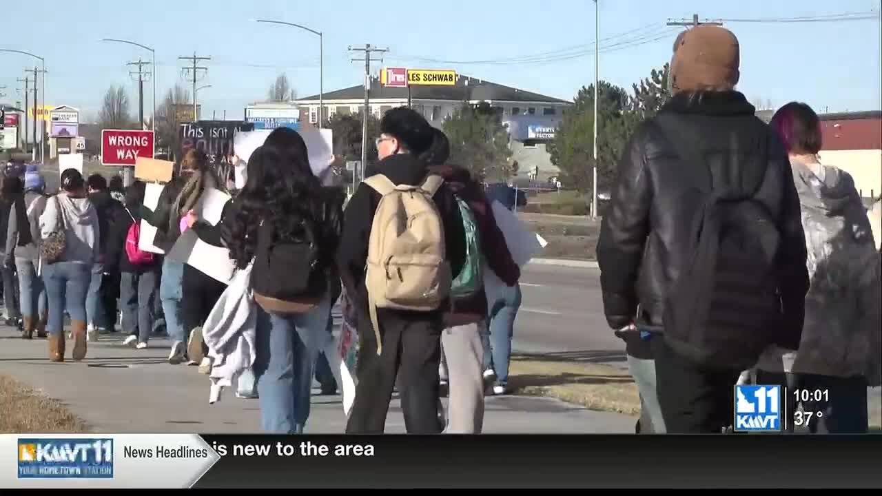 Canyon Ridge and Twin Falls high school student walkouts draw mixed reactions