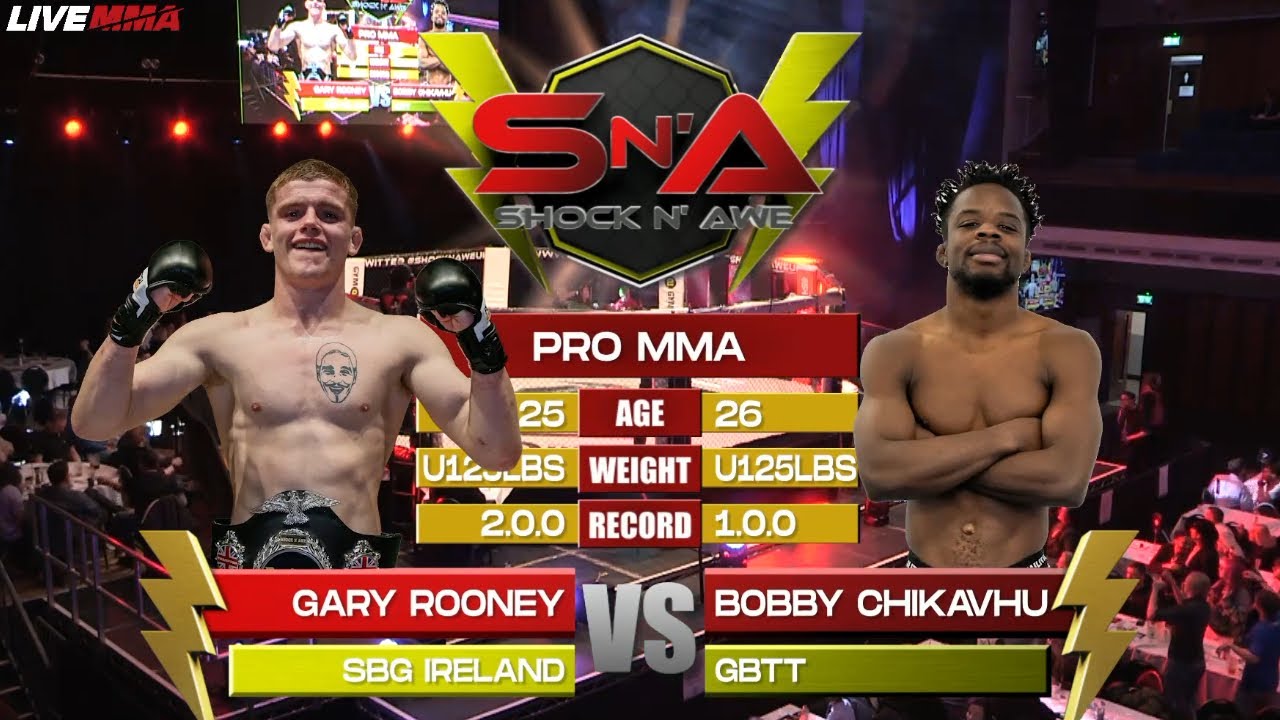 Shock N Awe 38 - Bobby Chikavhu vs Gary Rooney U125lbs Pro MMA