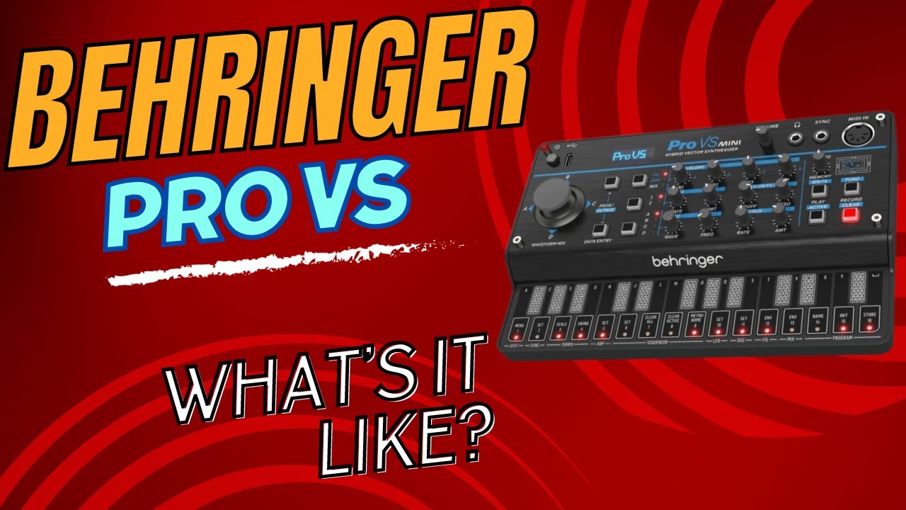 Behringer Pro VS First impressions