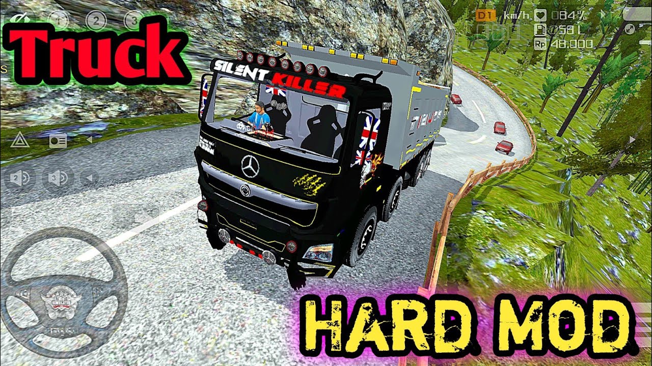 12 WHEELER TIPPER INDIAN BARATH BENZS OFF ROAD TRACK DRIVING | BUS SIMULATOR INDONESIA