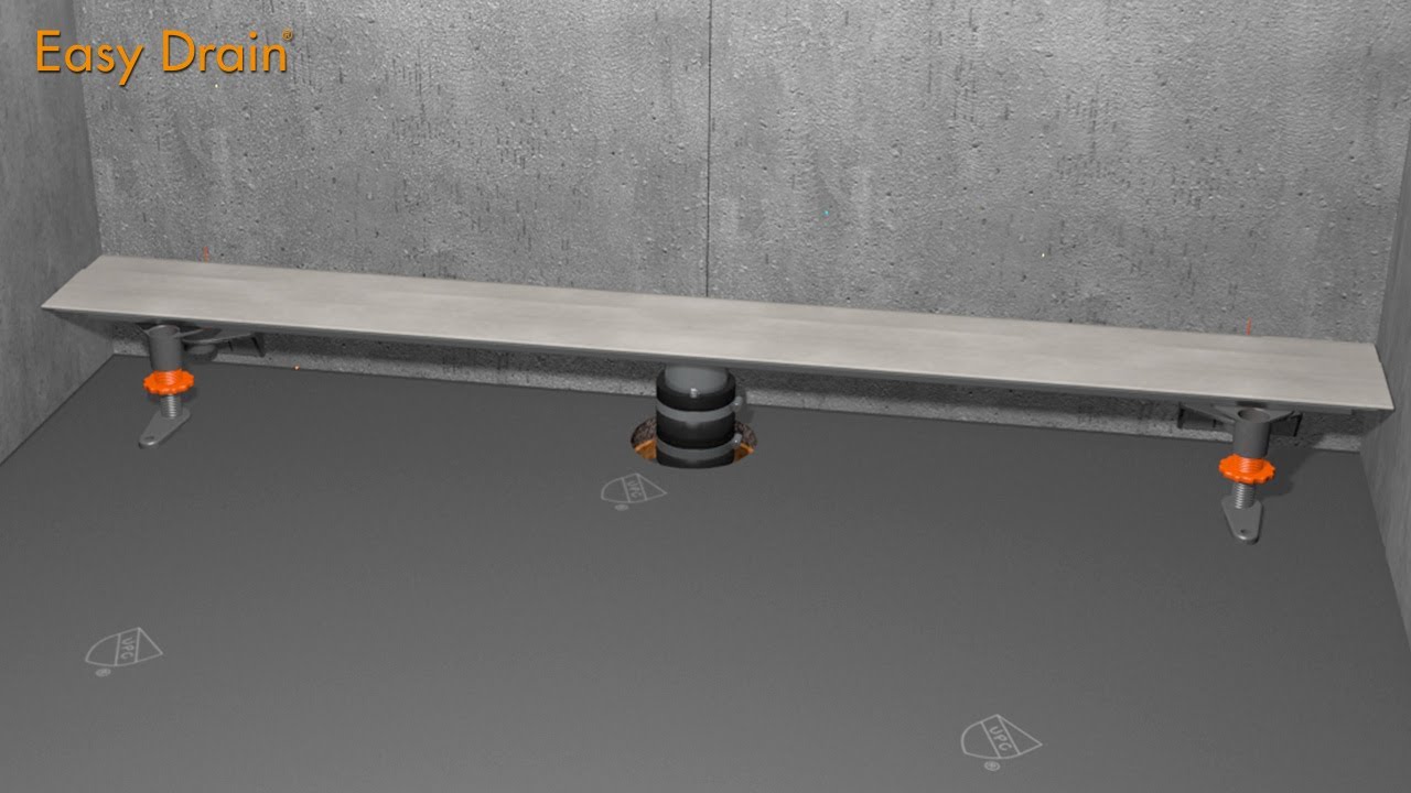 Modulo TAF Wall linear shower drains - No-hub sleeve installation - Easy Drain USA