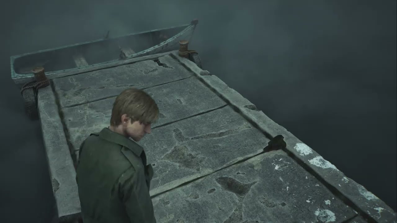 🌫️ The Pier | Silent Hill 2 Remake | Eerie Lake Wind & Creaking Wood ASMR (No Talk)