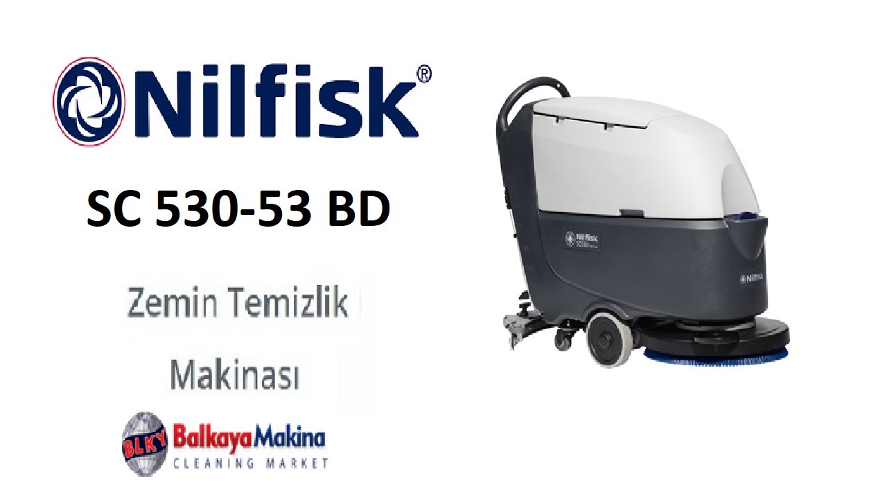 Nilfisk SC 530 BD Akülü Yürüyüşlü Yer Yıkama / Temizlik Makinası - Balkaya Makina