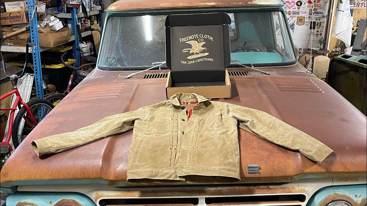 Freenote Cloth Waxed Canvas RJ1 Review (Riders Jacket 1) Tumbleweed Red Interior.