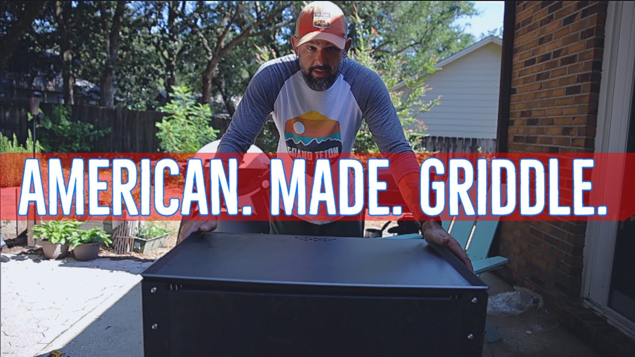 Steelmade USA Outdoor Griddle Base with Flat Top Grill Kit Unboxing