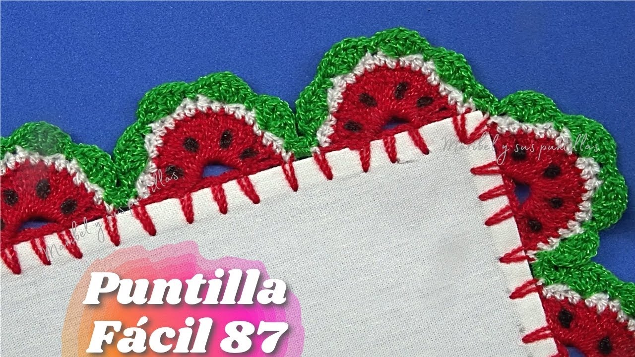 PUNTILLA FÁCIL #87 | 🍉 MINI SANDÍAS 🍉