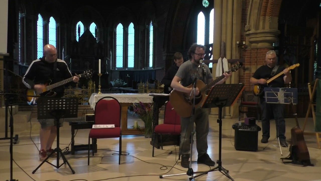 Andy, Brett, John and Max at St. Denys Open Mic – 28th August 2025