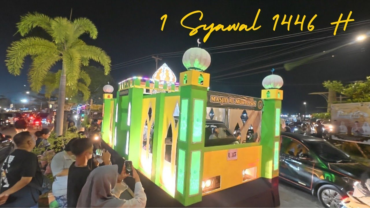 Takbir Keliling Idul Fitri 1 Syawal 1446 H Tanjungpinang, Indonesia
