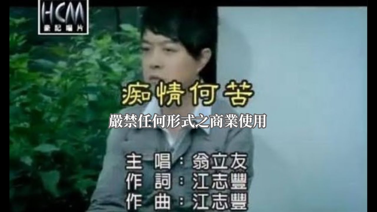 翁立友-痴情何苦(官方KTV版)
