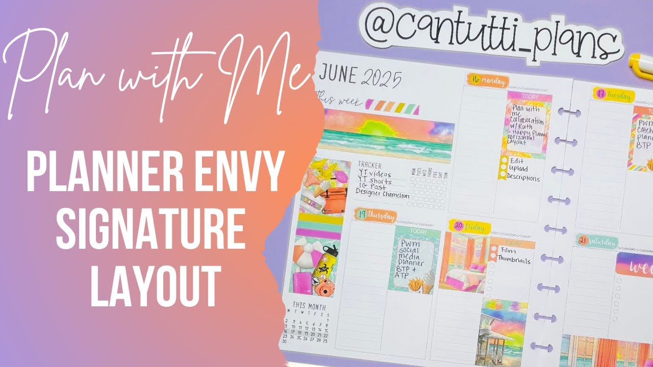 Plan with Me | Planner Envy Signature Layout | Social Media Planner