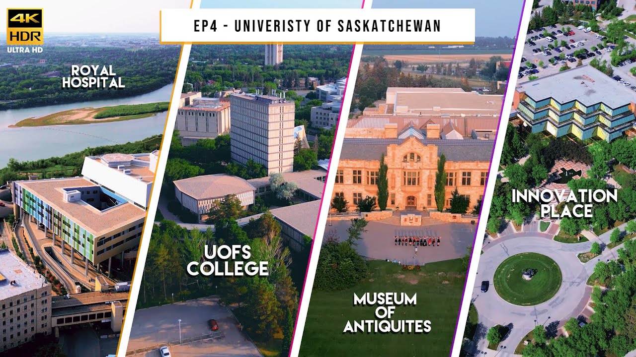 University of Saskatchewan ( UOFS ) - Ep4 | Going up | Karankreations Vlogs | 4K | Drone View